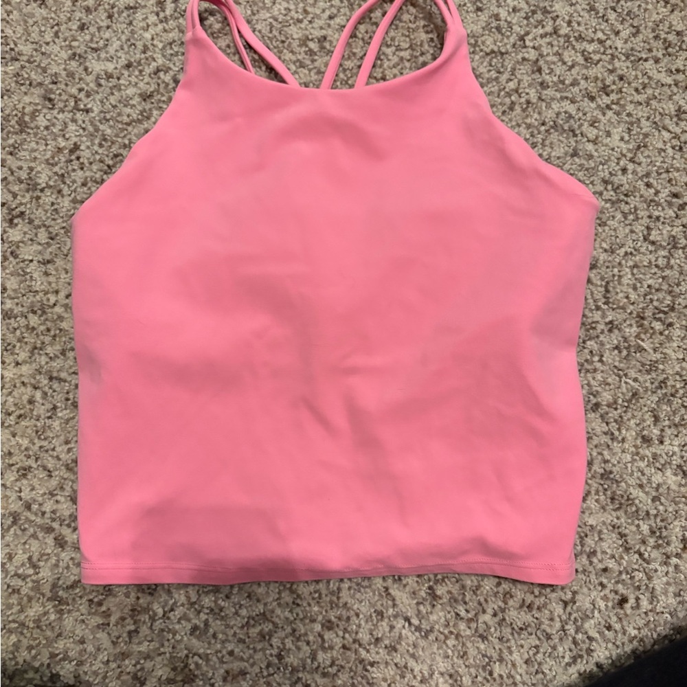 Pink Athleta Girl Sports Tank Top